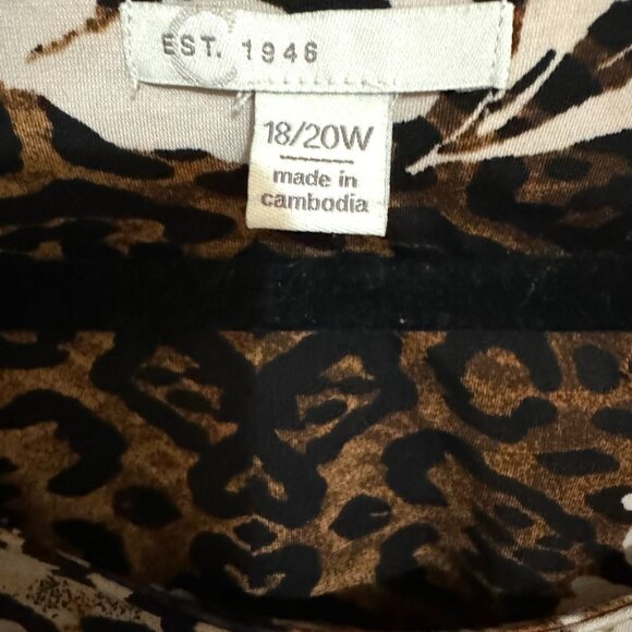 PERFECT for FALL /TRANSITIONAL PRETTY PRINT TOP PLUS 18/20 #3 - Picture 8 of 8